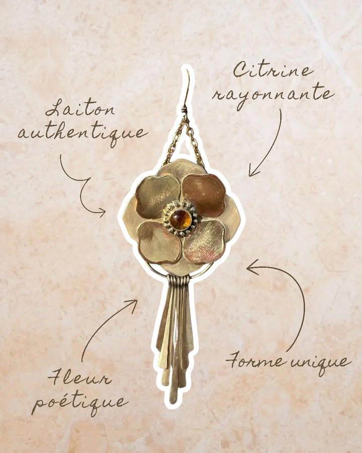 Boucles d’oreilles Anémones - Les rayonnantes
