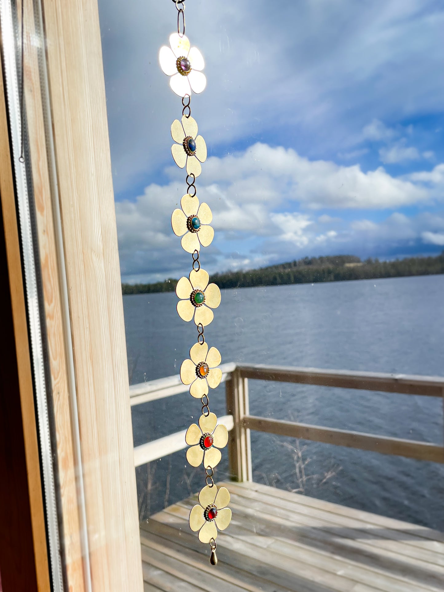 Suspension fleurs 7 chakras