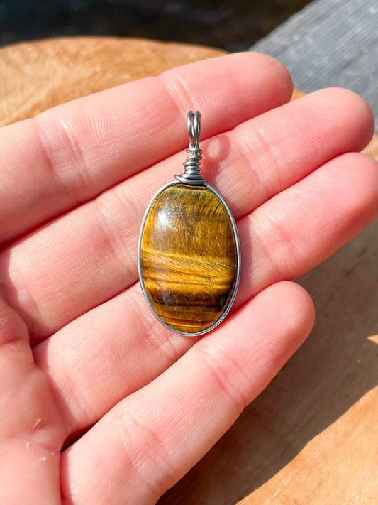 Pendentif - Oeil de Tigre