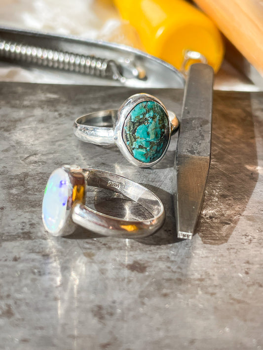 Trésors d’argent - Bague turquoise