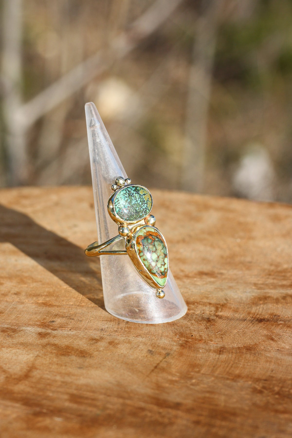 Trésors vert- bague turquoise