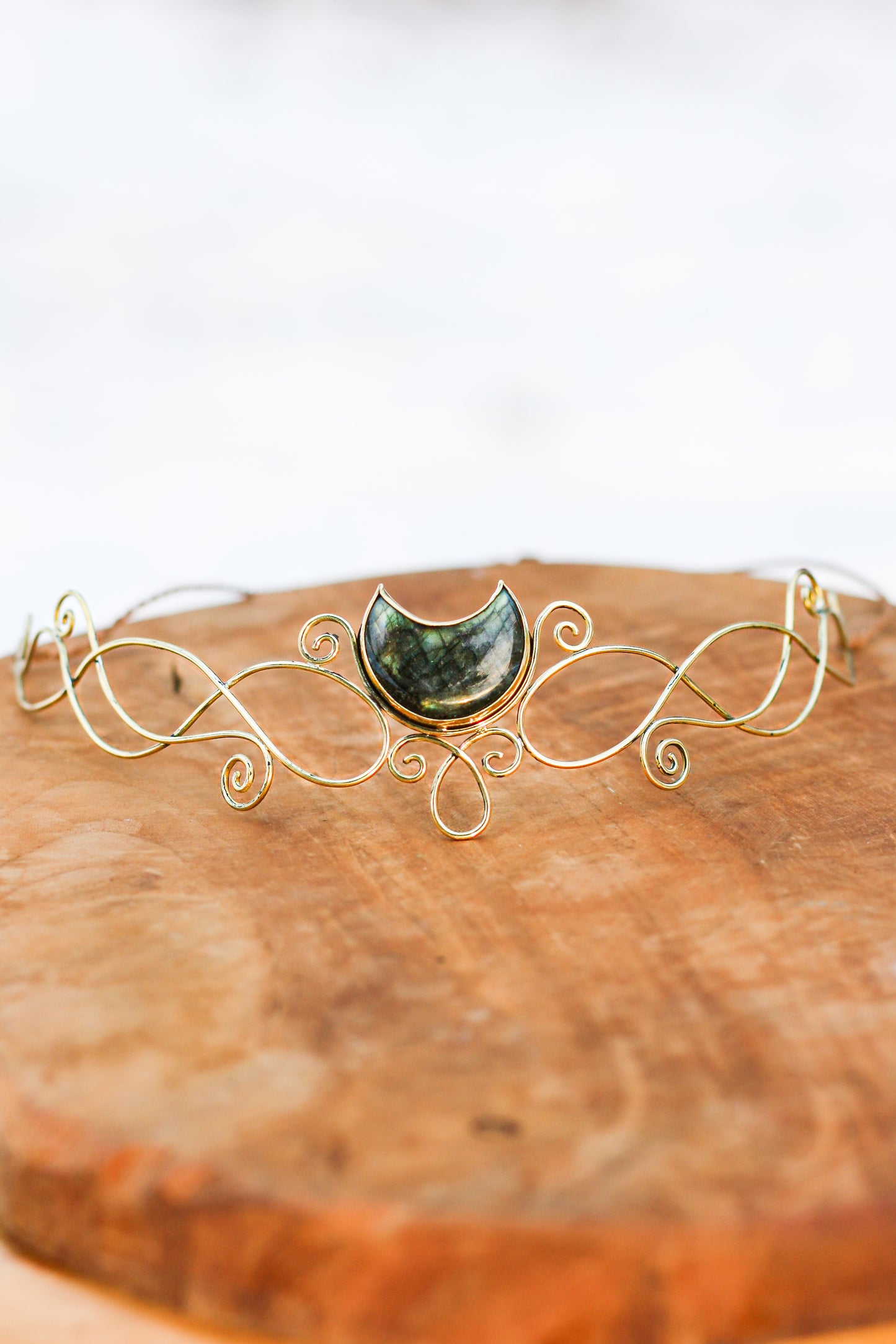 Treasures of the High Priestess - Labradorite Tiara