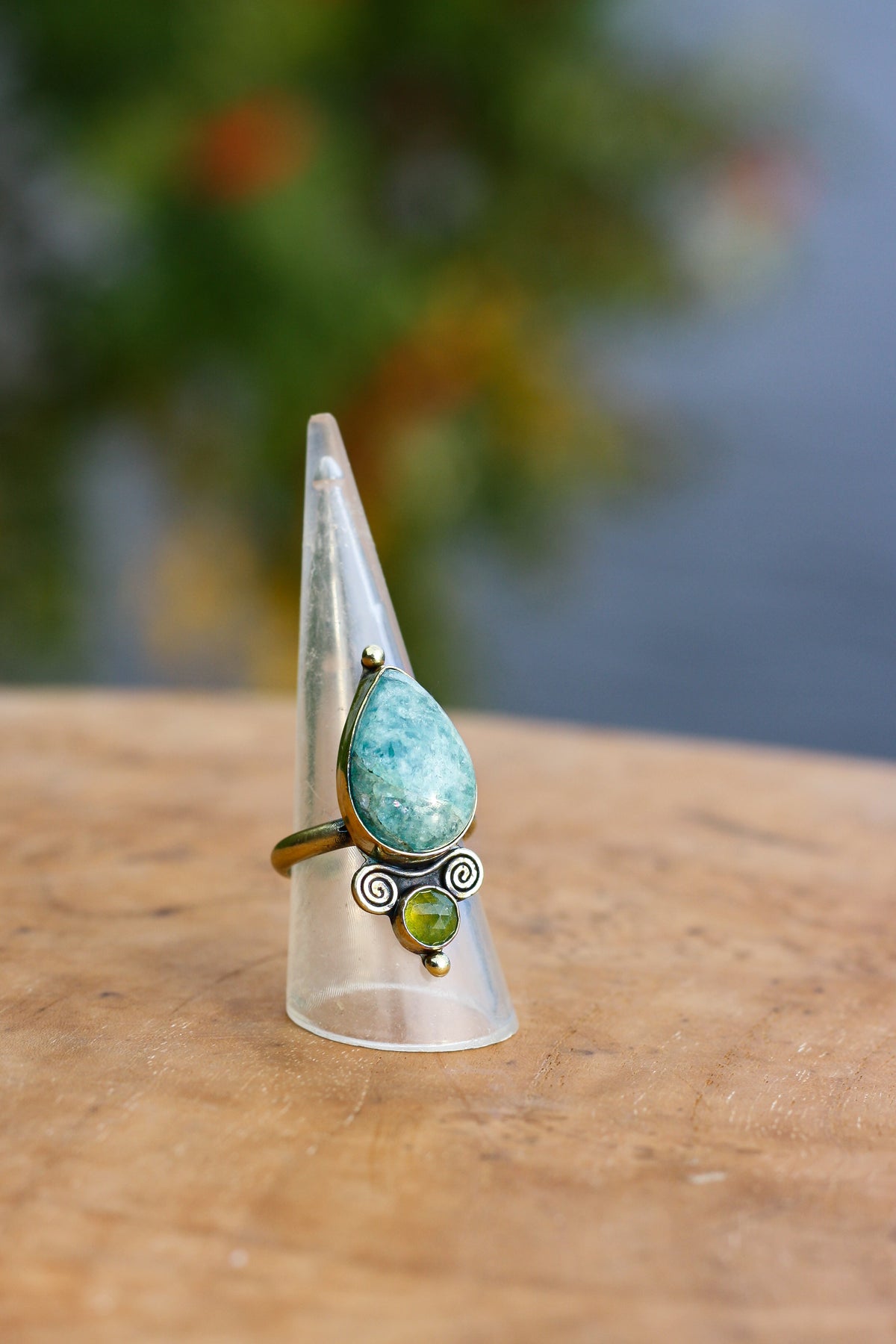Trésors vert d’eau- bague aigue marine