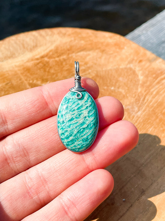 Pendentif -Amazonite