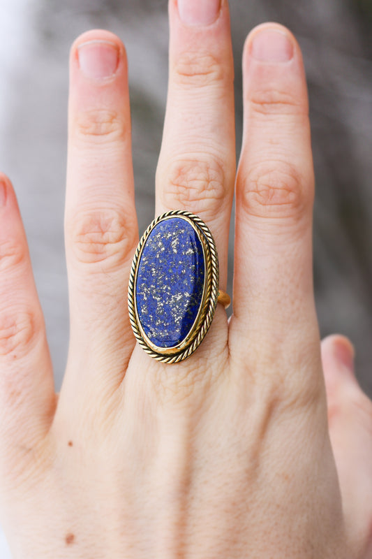 Trésors bleu- bague lapis-lazuli