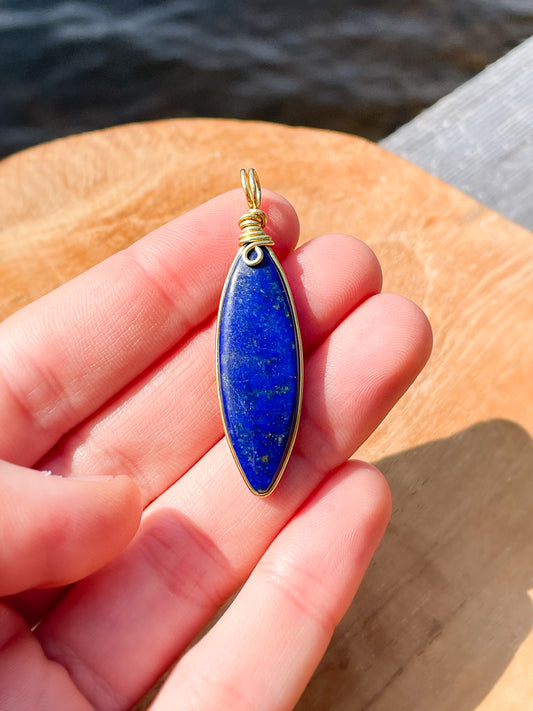 Pendentif - Lapis Lazuli taille marquise
