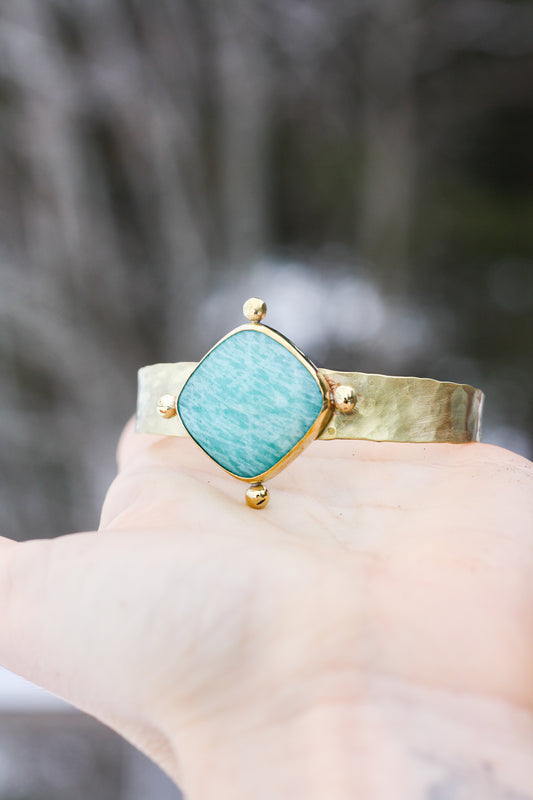 Trésors bleu- bracelet Amazonite