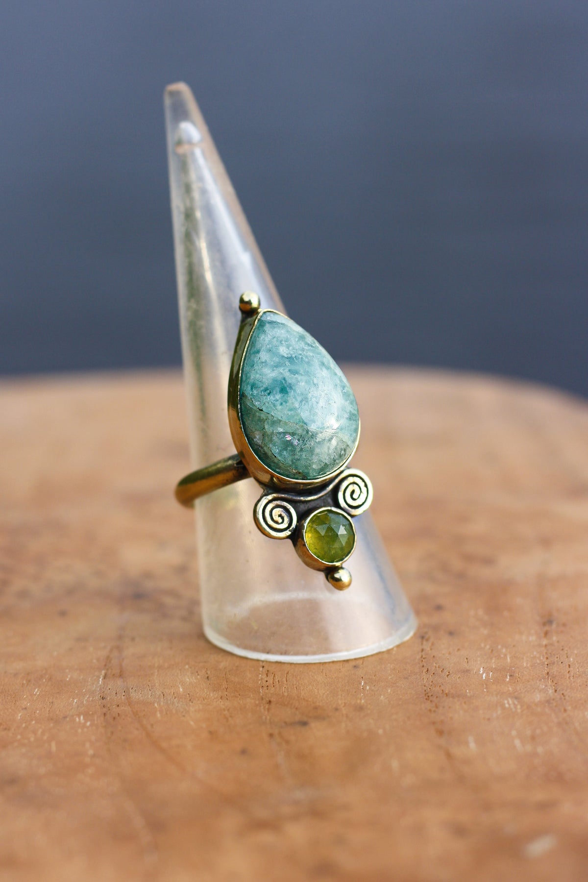 Trésors vert d’eau- bague aigue marine