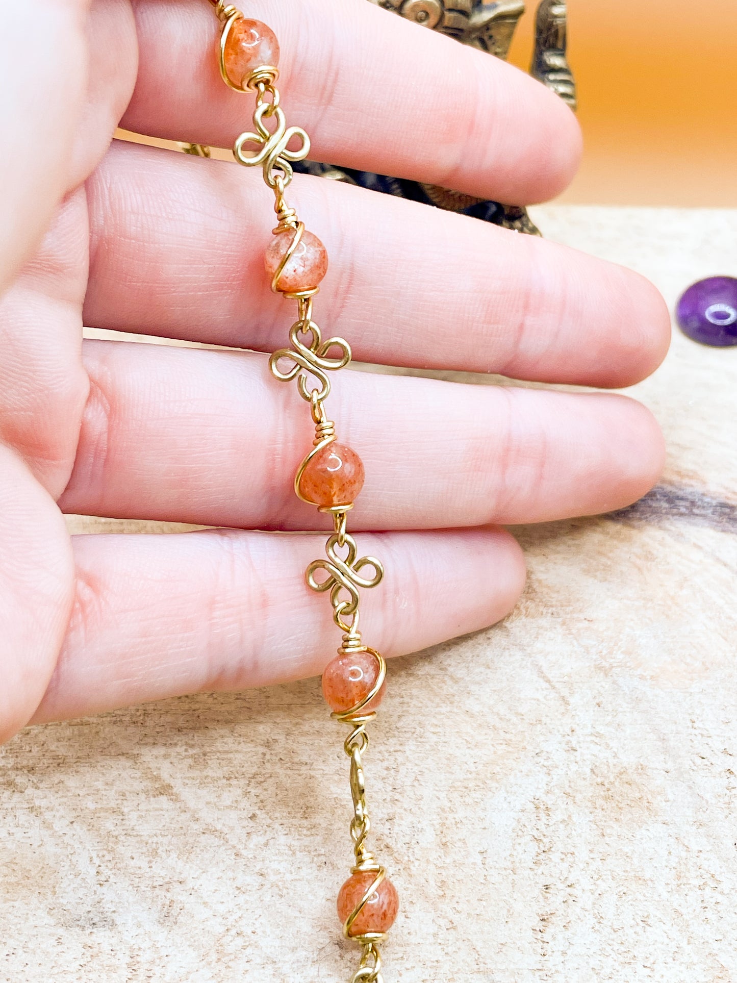 Bracelet porte-bonheur - pierres taille moyennes 0,6mm