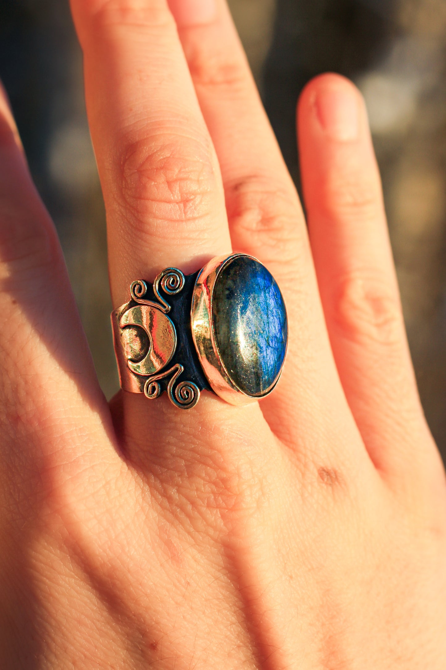Treasures of the High Priestess - Labradorite Ring
