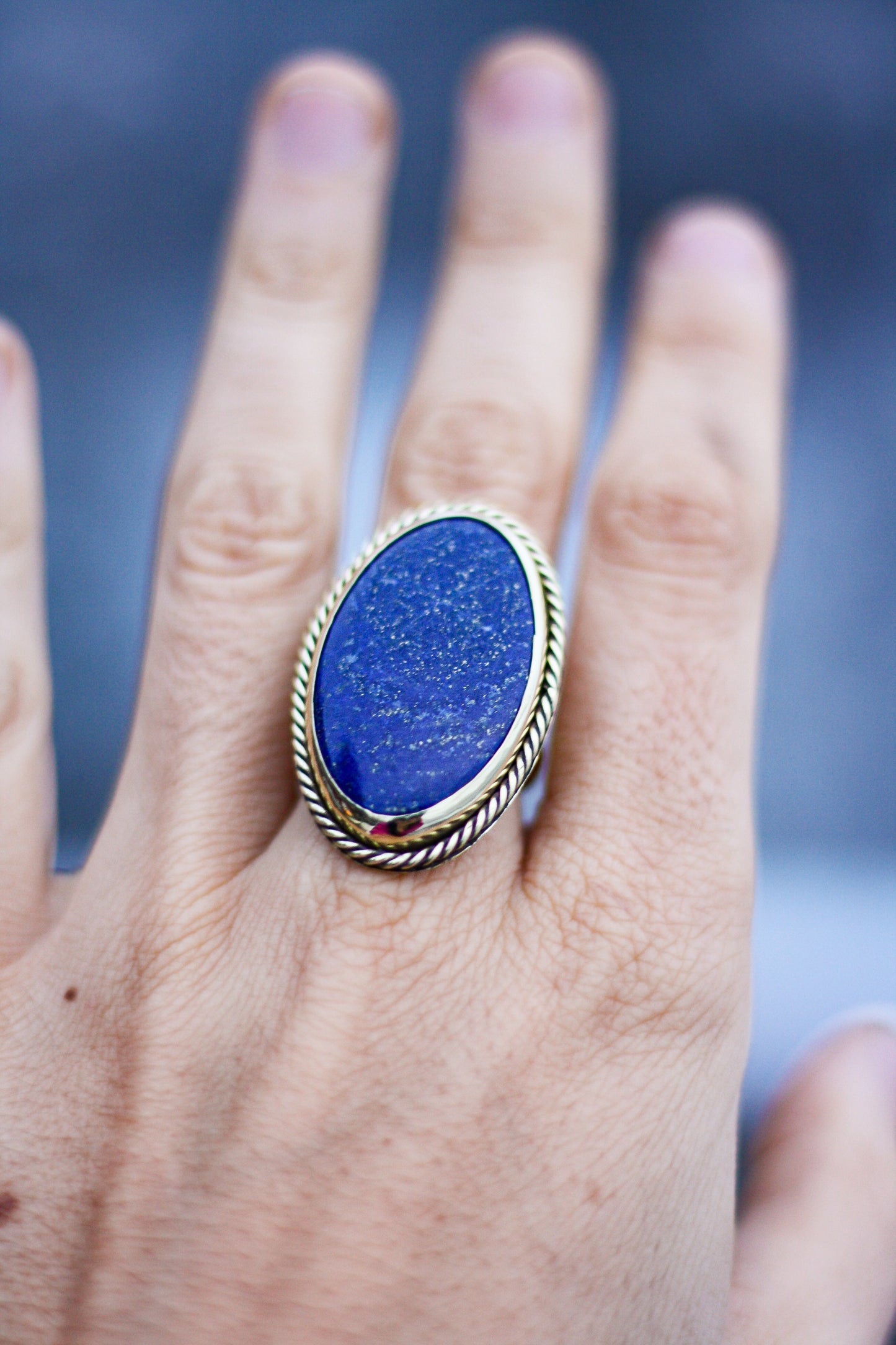 Trésors de nuit - bague lapis lazuli