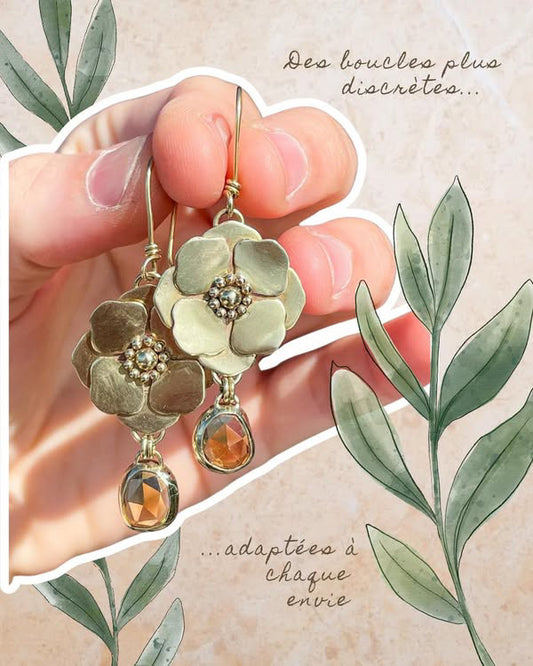 Boucles d’oreilles Anémones - Les douceurs