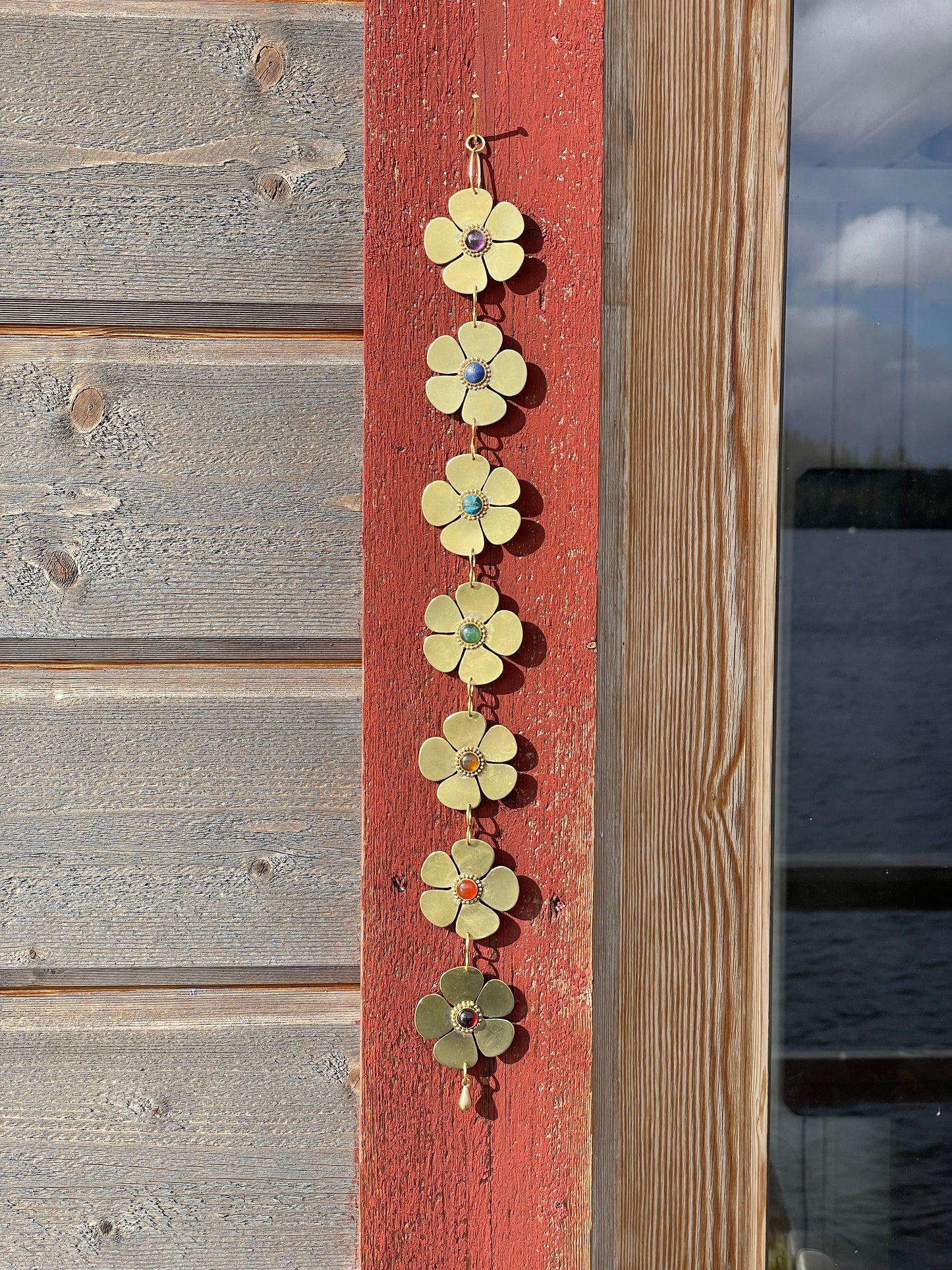 Suspension fleurs 7 chakras