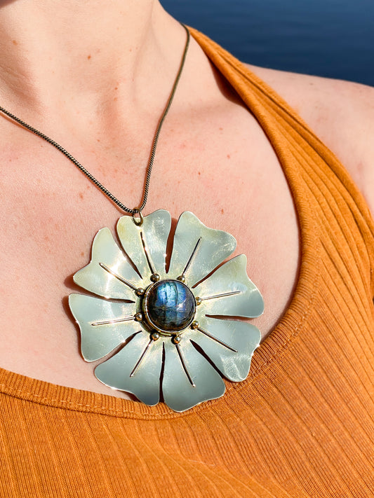 Trésors de fleurs - labradorite