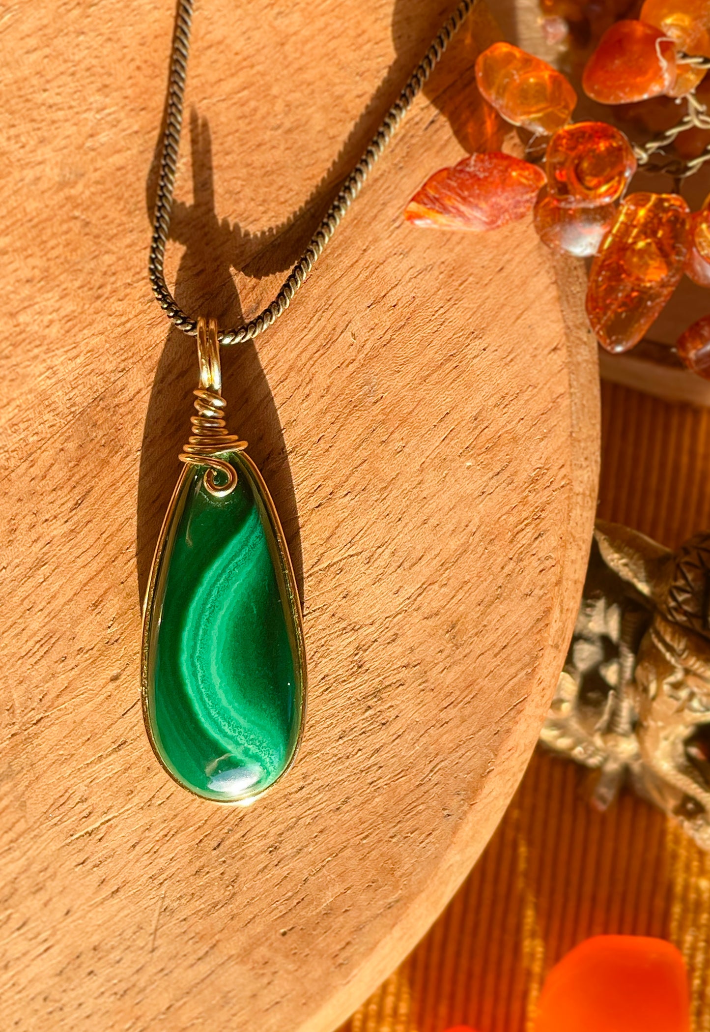 Pendentif - Malachite