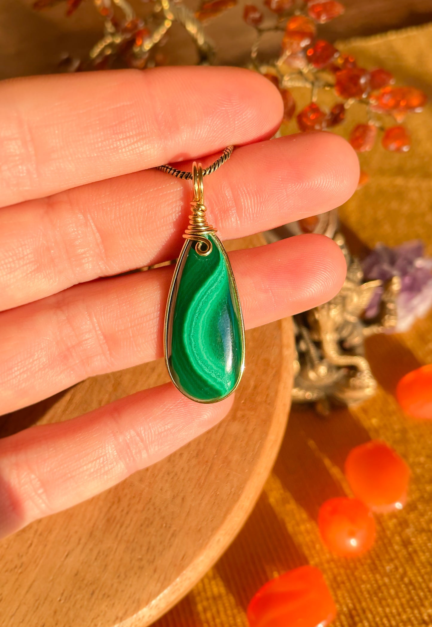 Pendentif - Malachite