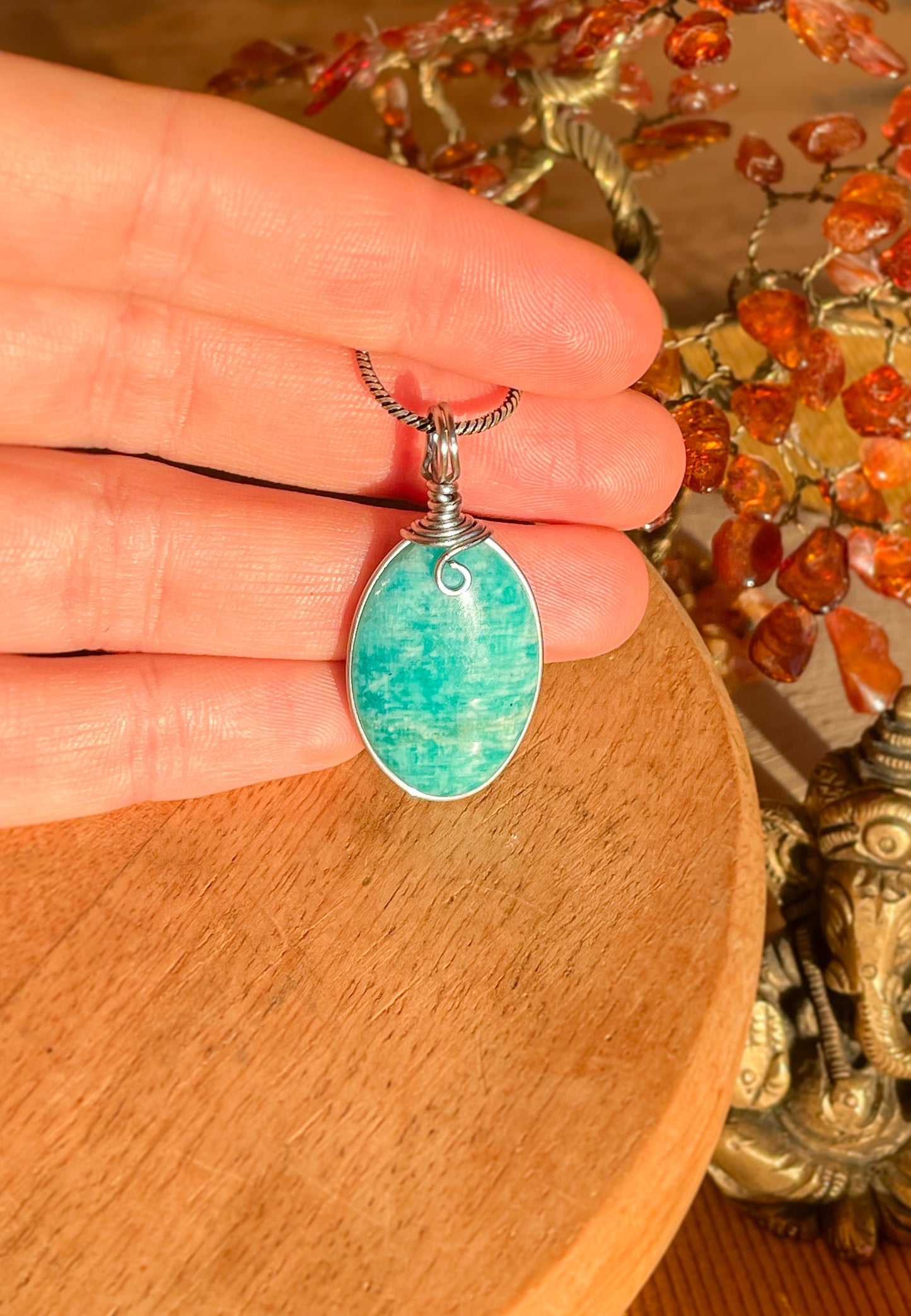 Pendentif -Amazonite