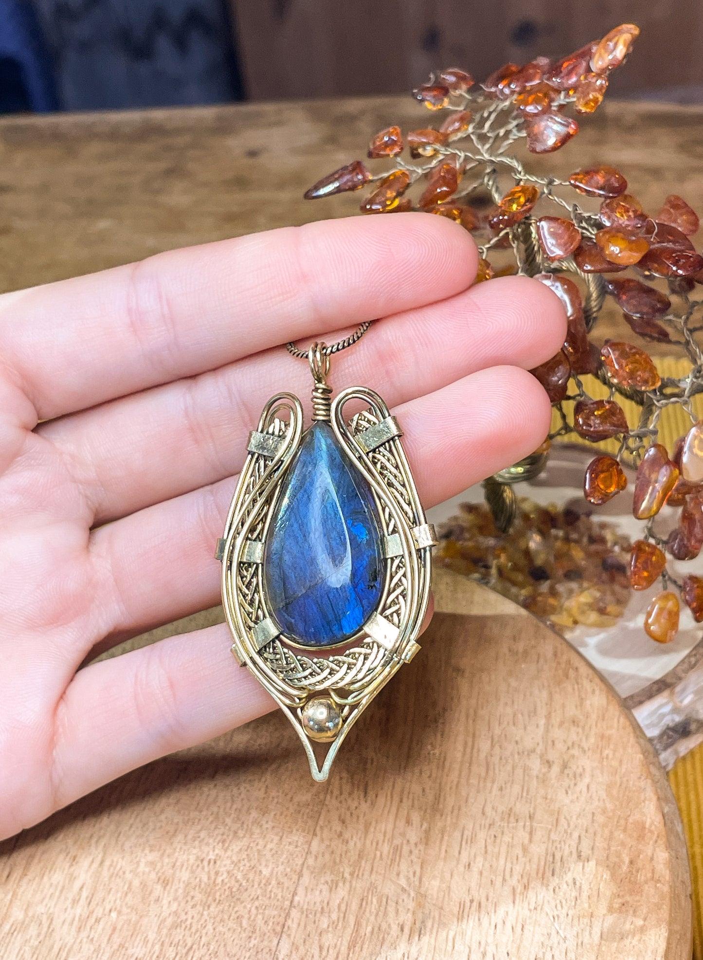 Trésors Celte - Talisman Labradorite bleue