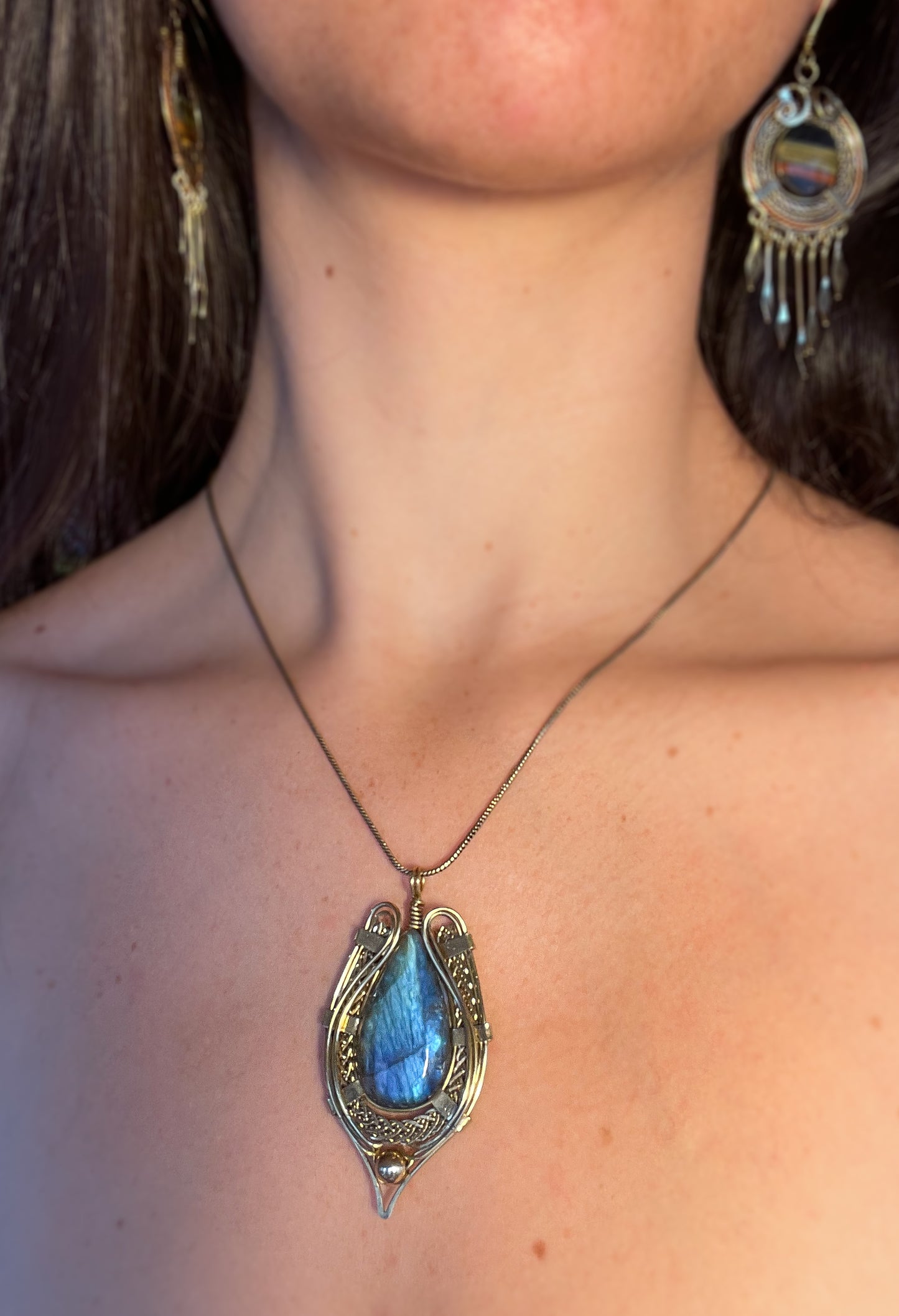 Trésors Celte - Talisman Labradorite bleue