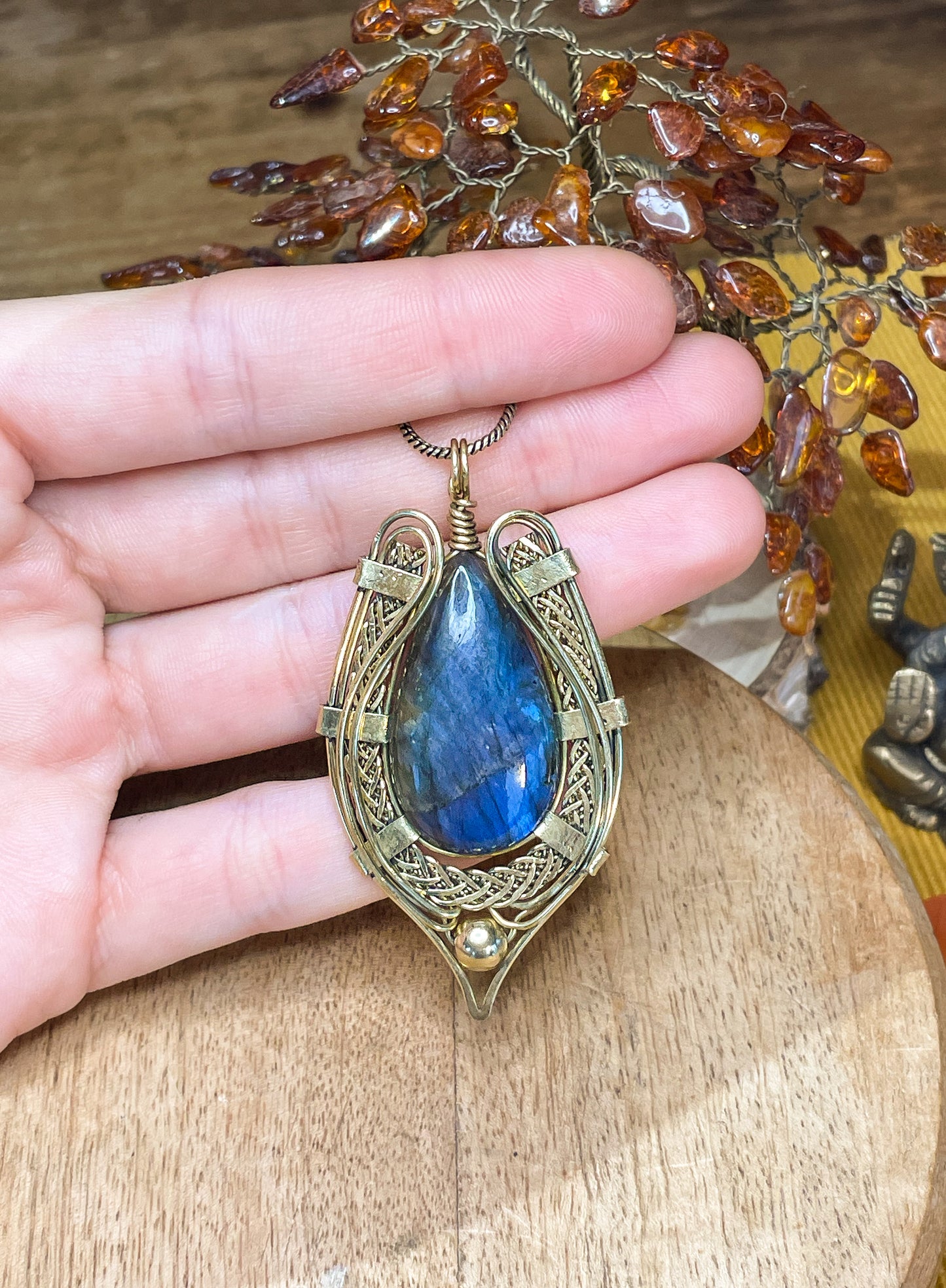 Trésors Celte - Talisman Labradorite bleue