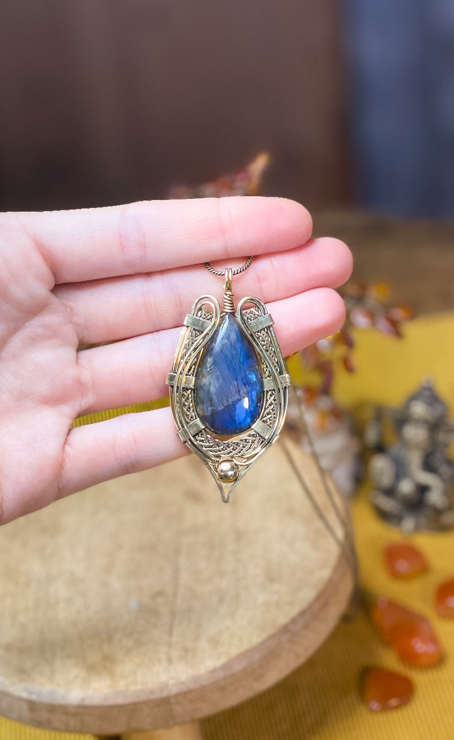 Trésors Celte - Talisman Labradorite bleue