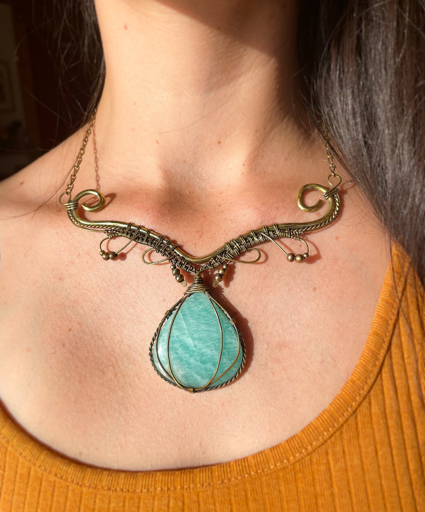 Trésors Art Nouveau - Torque Amazonite