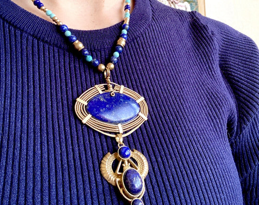 Trésors d'Égypte– Lapis Lazuli scarabée